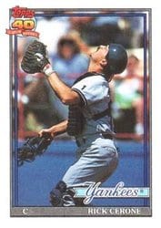 1991 Topps Base Set Rick Cerone #237 card