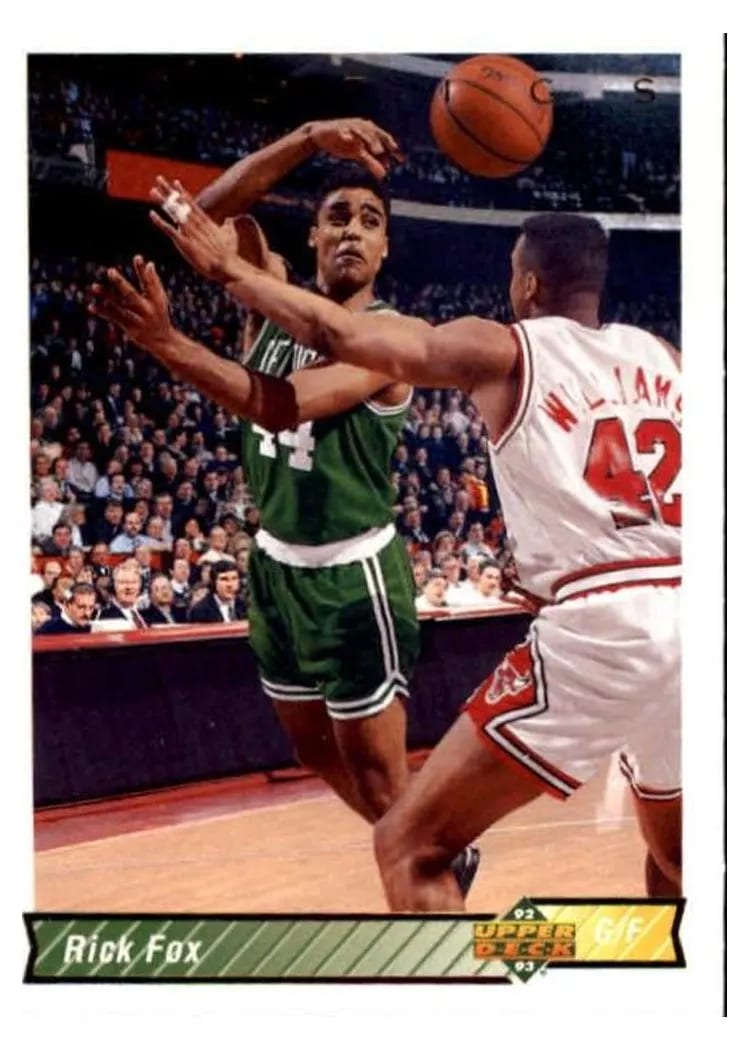 1992 Upper Deck Rick Fox #232 card