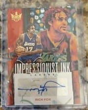 2023-24 Panini Court Kings Impressionist Ink Rick Fox #II-RIK card