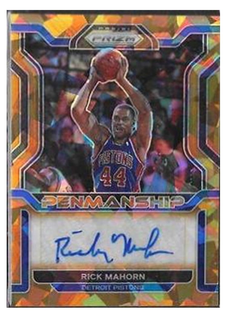 2022-23 Panini Prizm Penmanship Rick Mahorn #PNM-RHM card