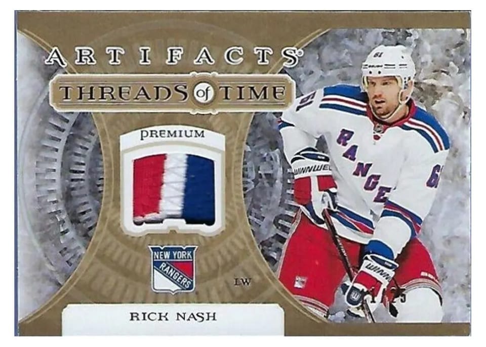 2022-23 Upper Deck Artifacts Threads of Time Rick Nash #TT-RN card