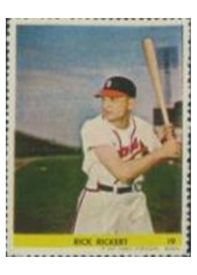 1949 Eureka Sportstamps Rick Rickert #19 card