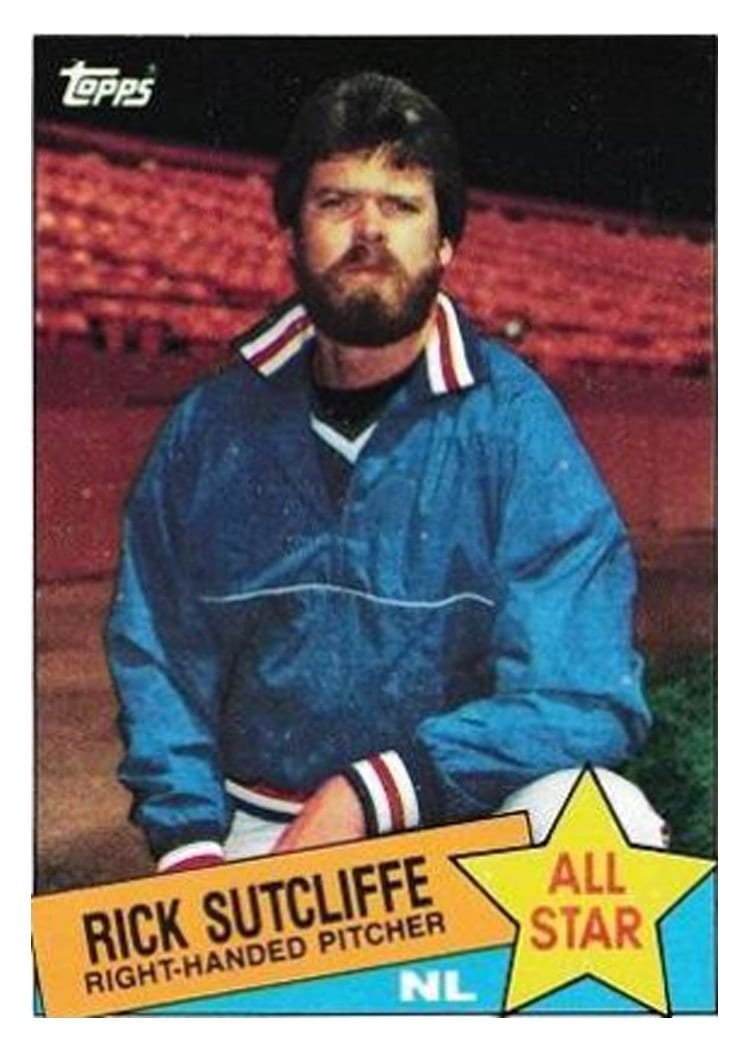 1985 Topps Rick Sutcliffe #720 card