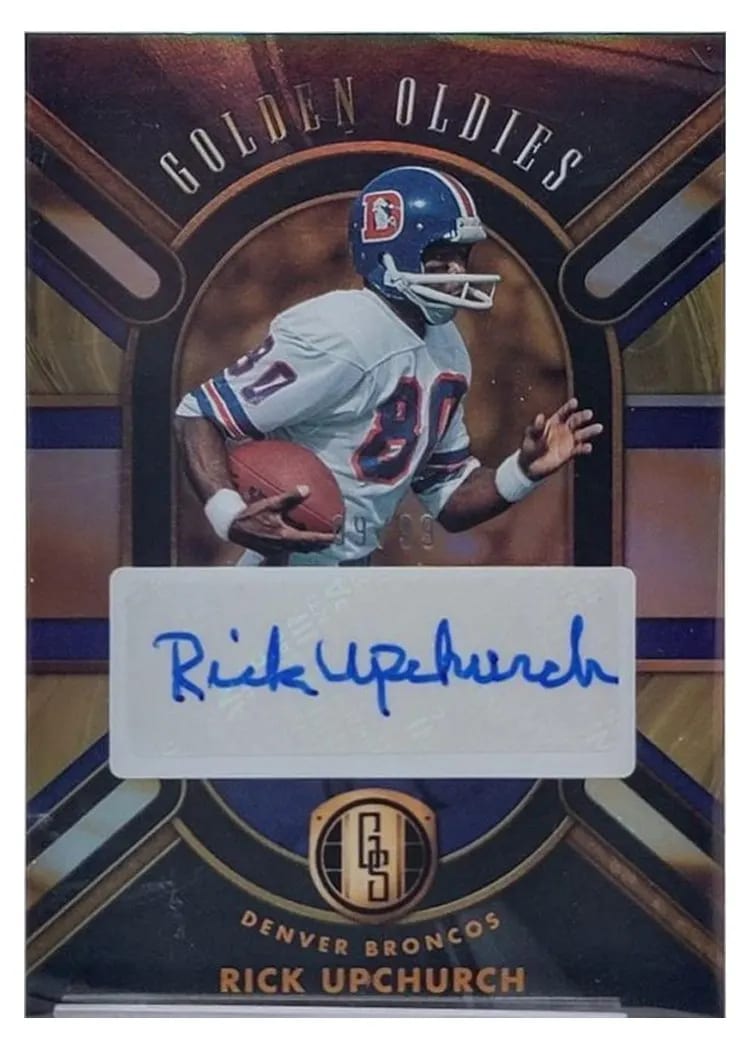 2024 Panini Gold Standard Golden Oldies Autograph Rick Upchurch #GO-RUH card