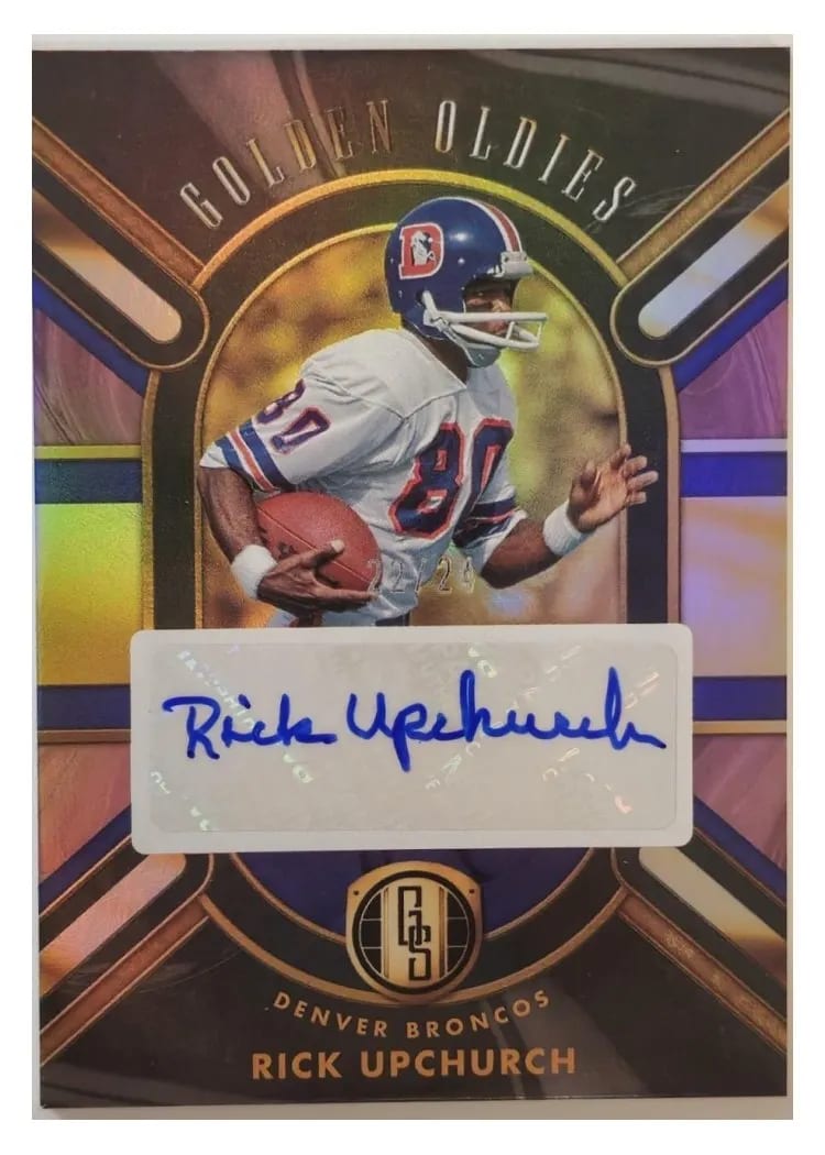 2024 Panini Gold Standard Golden Oldies Autograph Rick Upchurch #GO-RUH card
