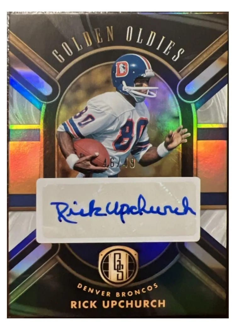 2024 Panini Gold Standard Golden Oldies Autograph Rick Upchurch White Gold #GO-RUH card