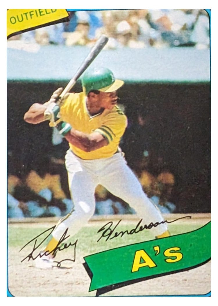 1980 Topps Rickey Henderson #482 card