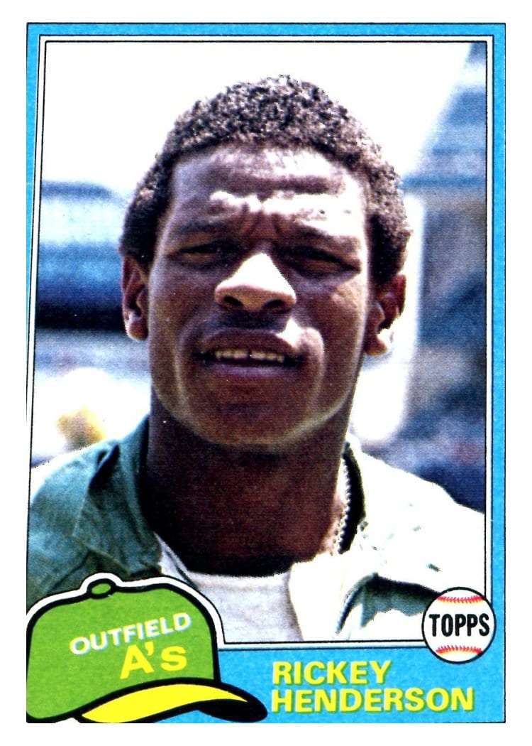 1981 Topps Base Set Rickey Henderson #261 card