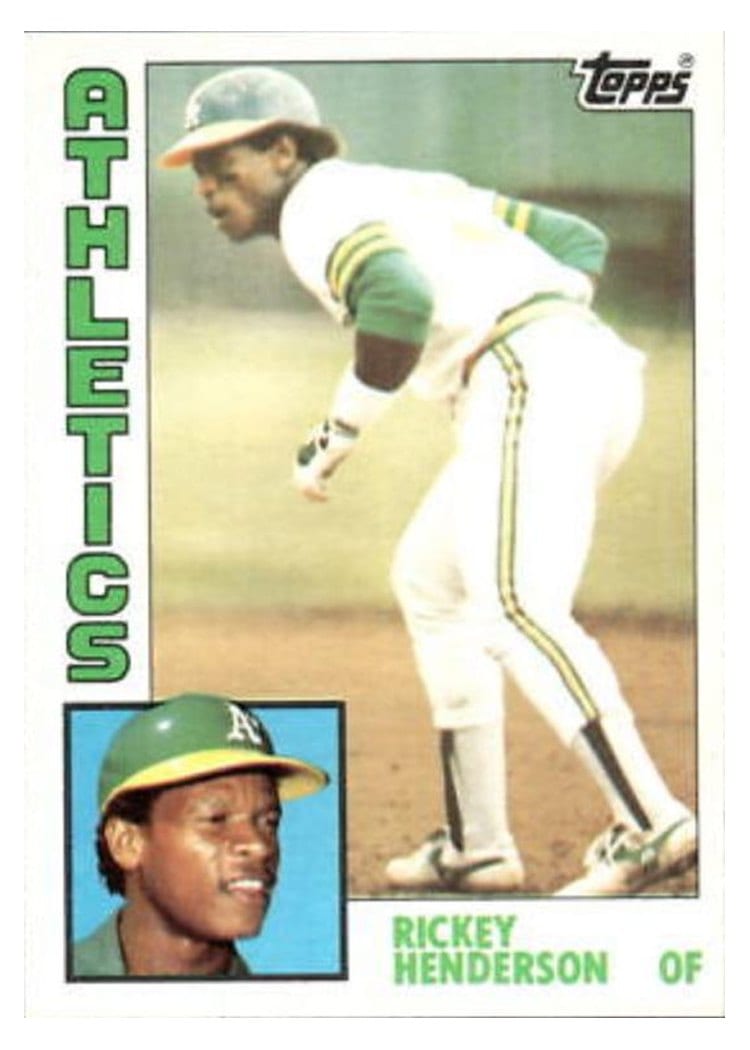 1984 Topps Rickey Henderson #230 card
