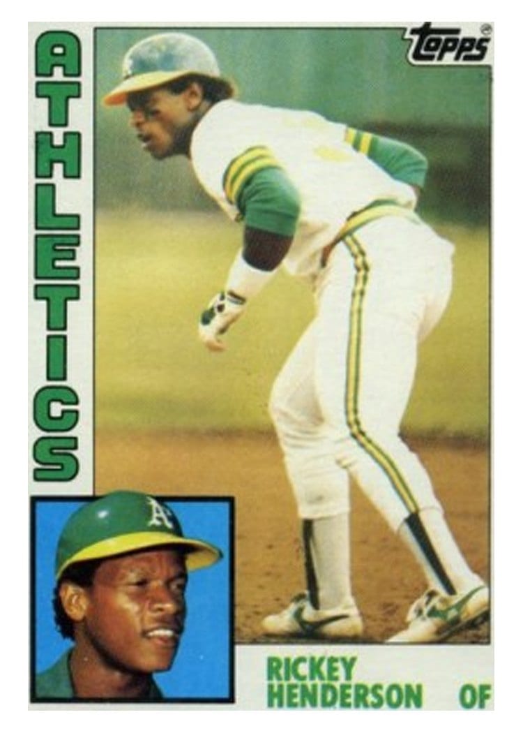 1984 Topps Base Set Rickey Henderson #230 card