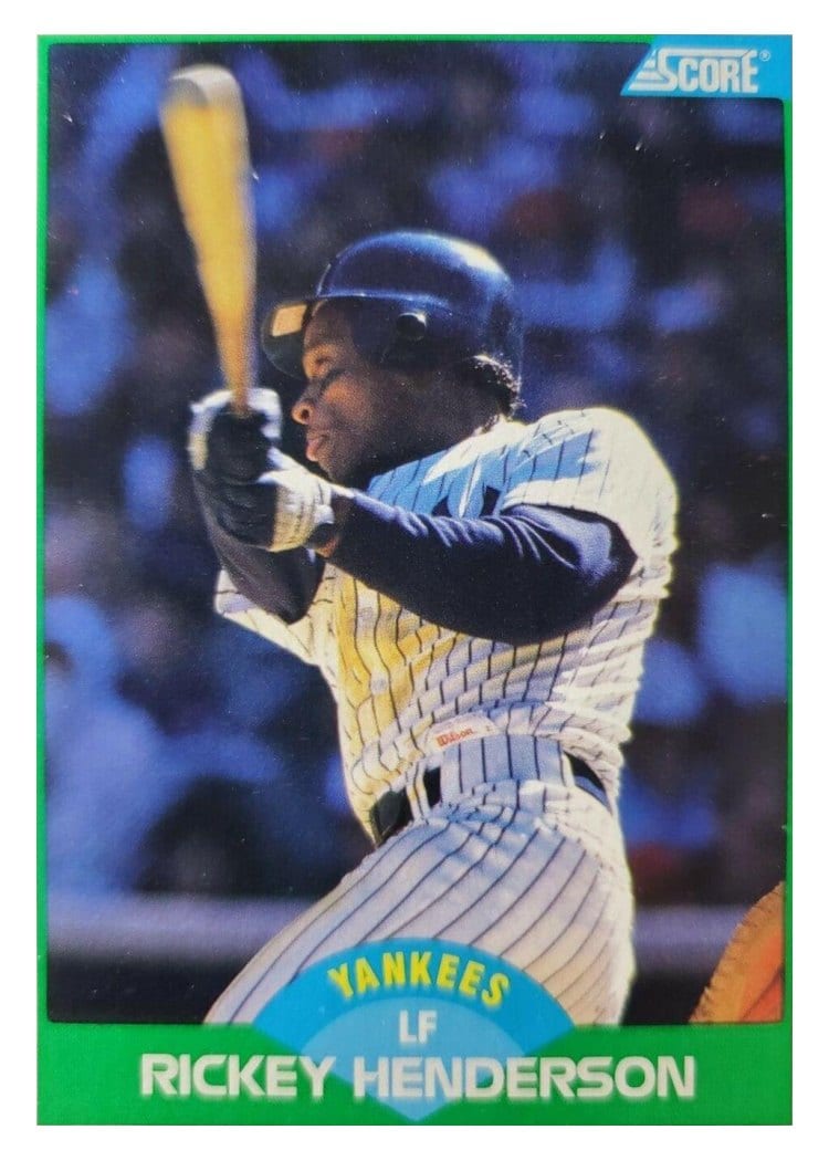 1989 Score Rickey Henderson #70 card