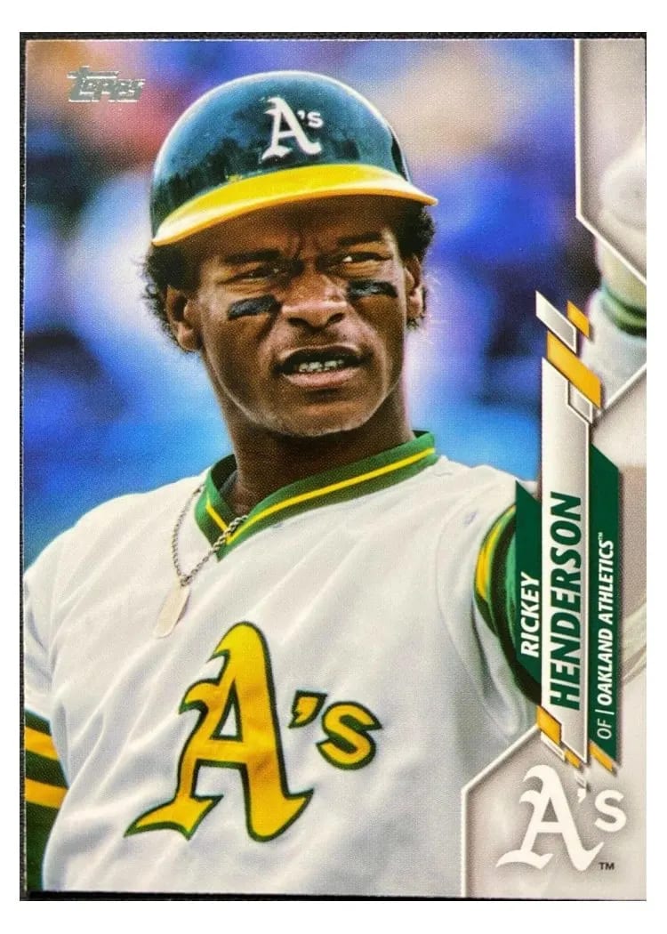 2020 Topps Rickey Henderson #309 card