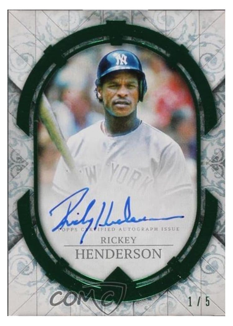 2024 Topps Transcendent Collection Autographs Rickey Henderson #TCA-RHE card