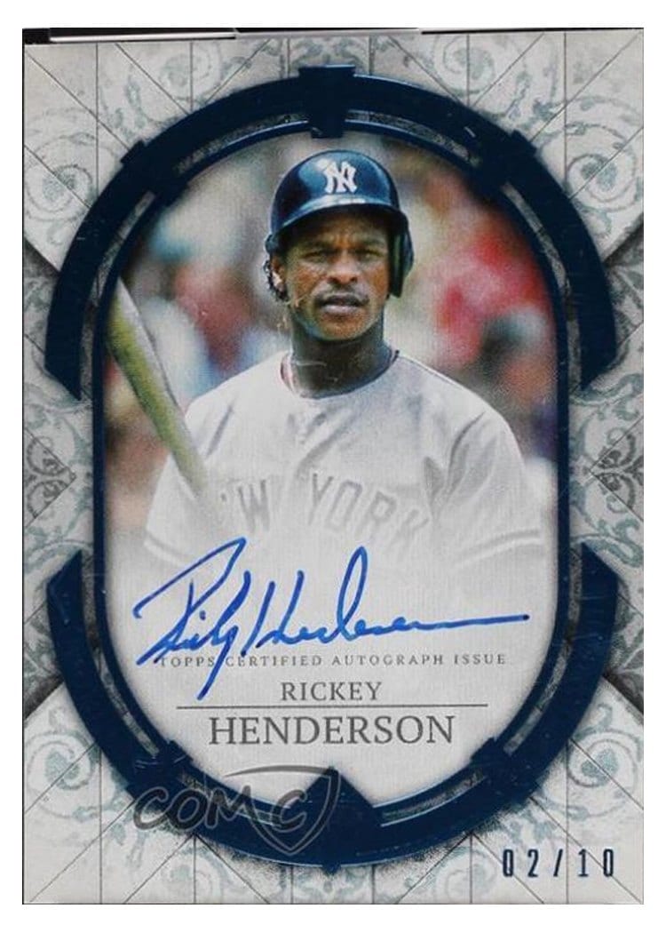 2024 Topps Transcendent Collection Autographs Rickey Henderson #TCA-RHE card