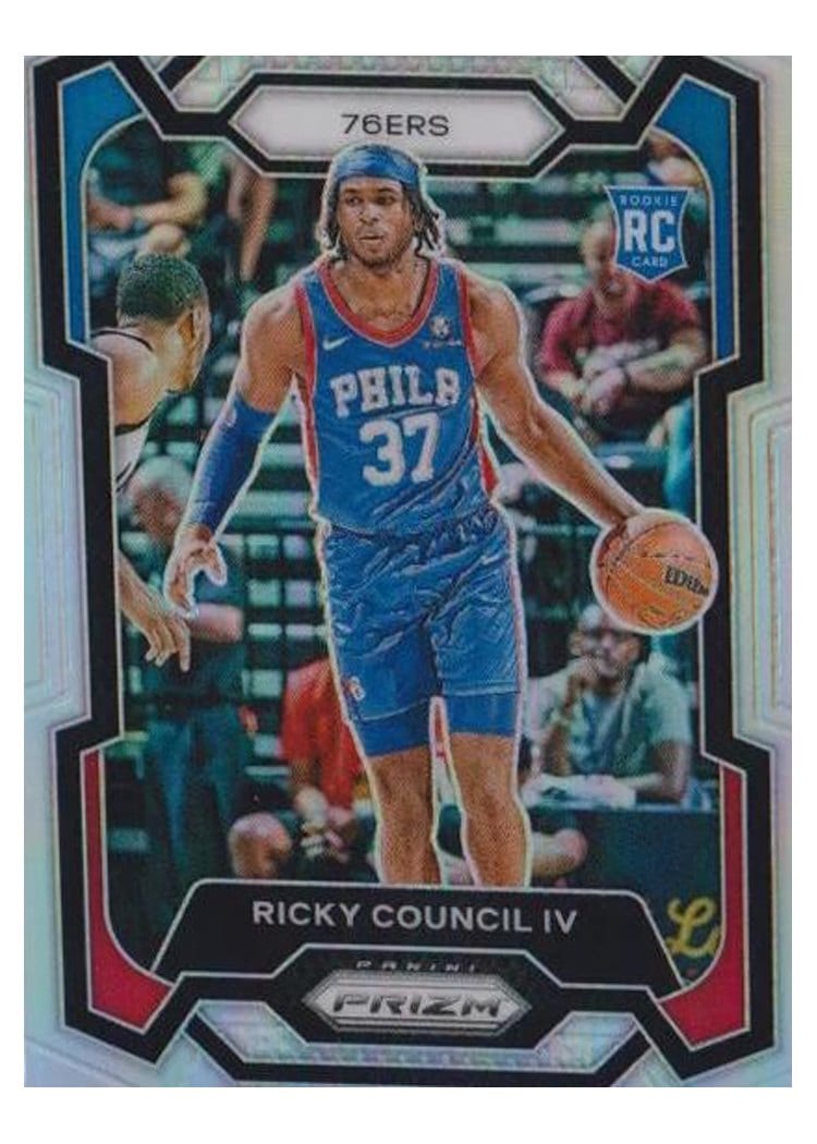 2023-24 Panini Prizm Base Set Ricky Council IV Silver #294 card