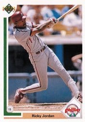 1991 Upper Deck Base Set Ricky Jordan #160 card