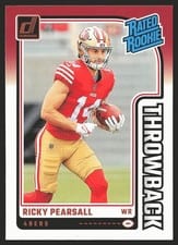 2024 Donruss Rated Rookies Throwback Ricky Pearsall #33 card