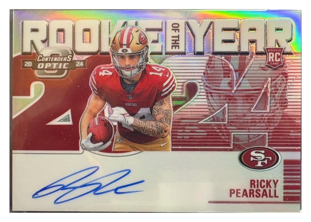 2024 Panini Contenders Optic Rookie of the Year Contenders Ricky Pearsall #8 card