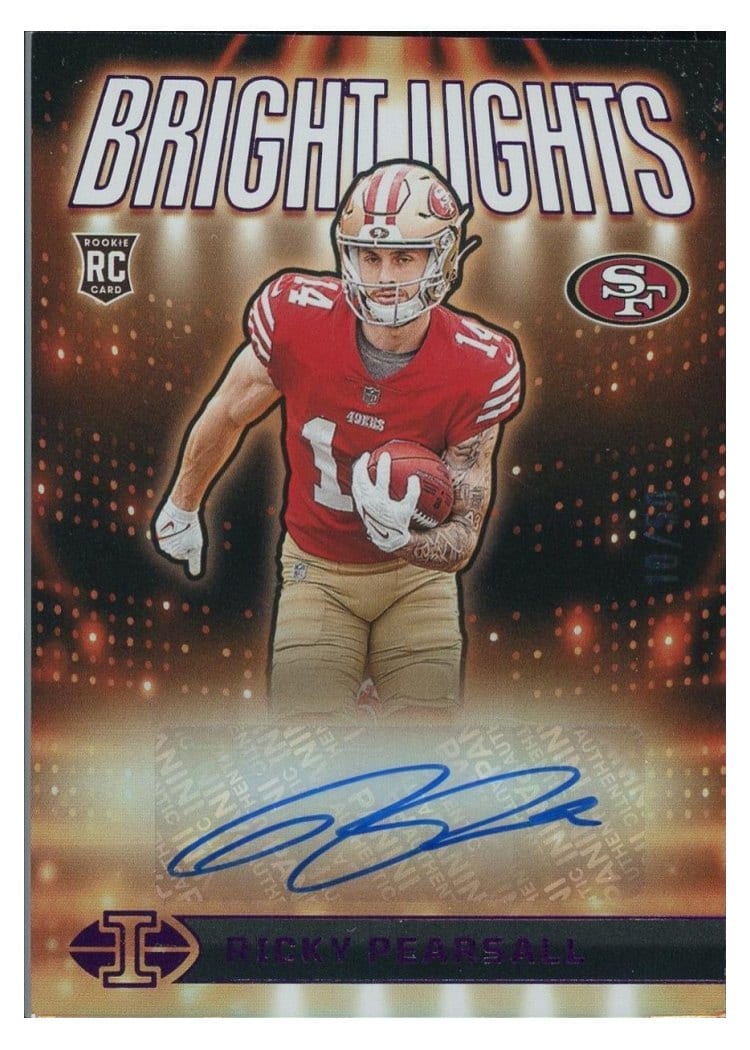 2024 Panini Illusions Bright Lights Signatures Ricky Pearsall #14 card