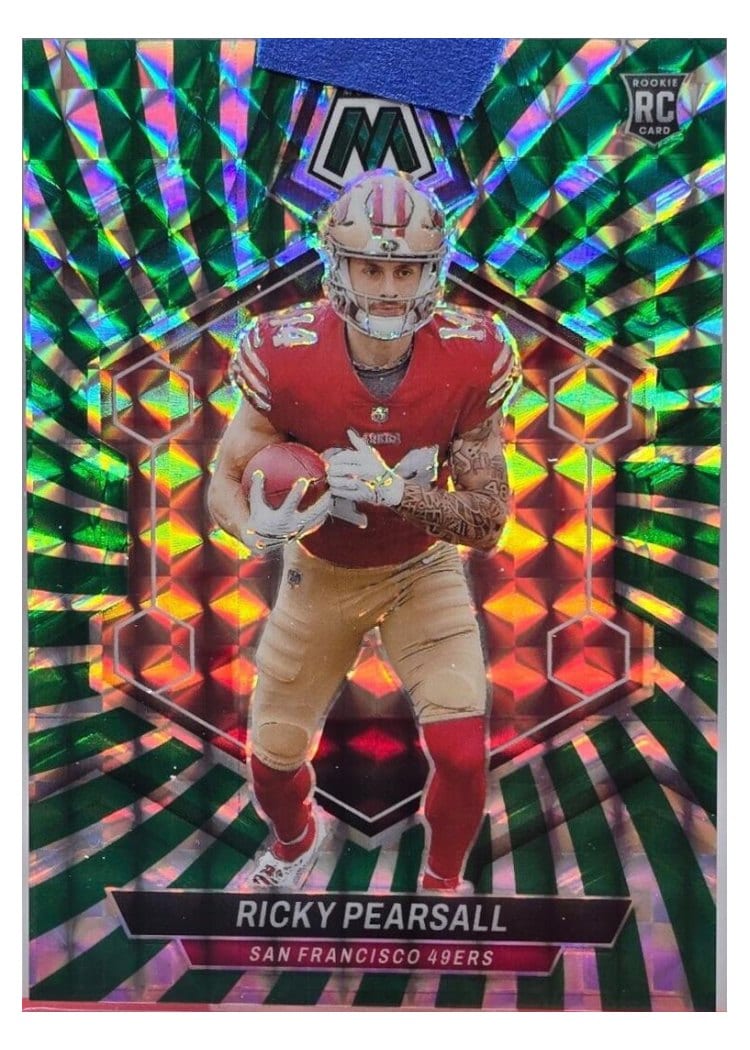 2024 Panini Mosaic Base Set Ricky Pearsall Green Swirl #331 card