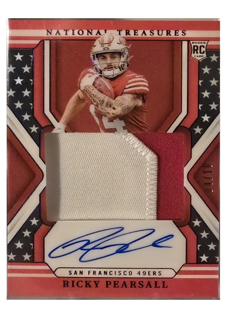 2024 Panini National Treasures Base Set Ricky Pearsall #164 card