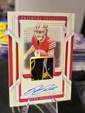 2024 Panini National Treasures Rookie Gloves Signatures Ricky Pearsall #7 card