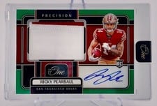 2024 Panini One Precision Rookie Patch Autographs Ricky Pearsall #308 card