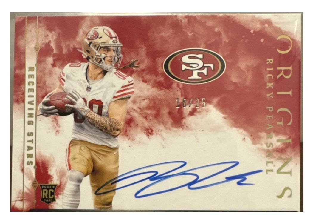 2024 Panini Origins Receiving Stars Signatures Ricky Pearsall #RSS-RPE card