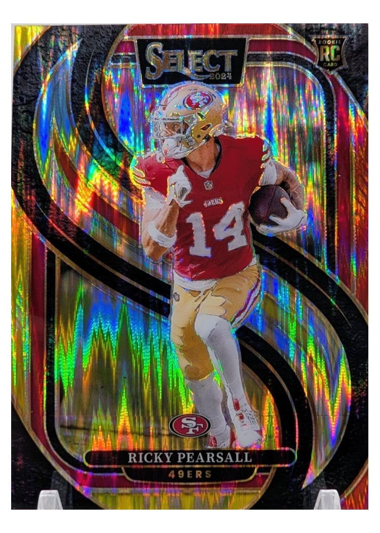 2024 Panini Select Base Set Ricky Pearsall Gold Prizm Shock #173 card