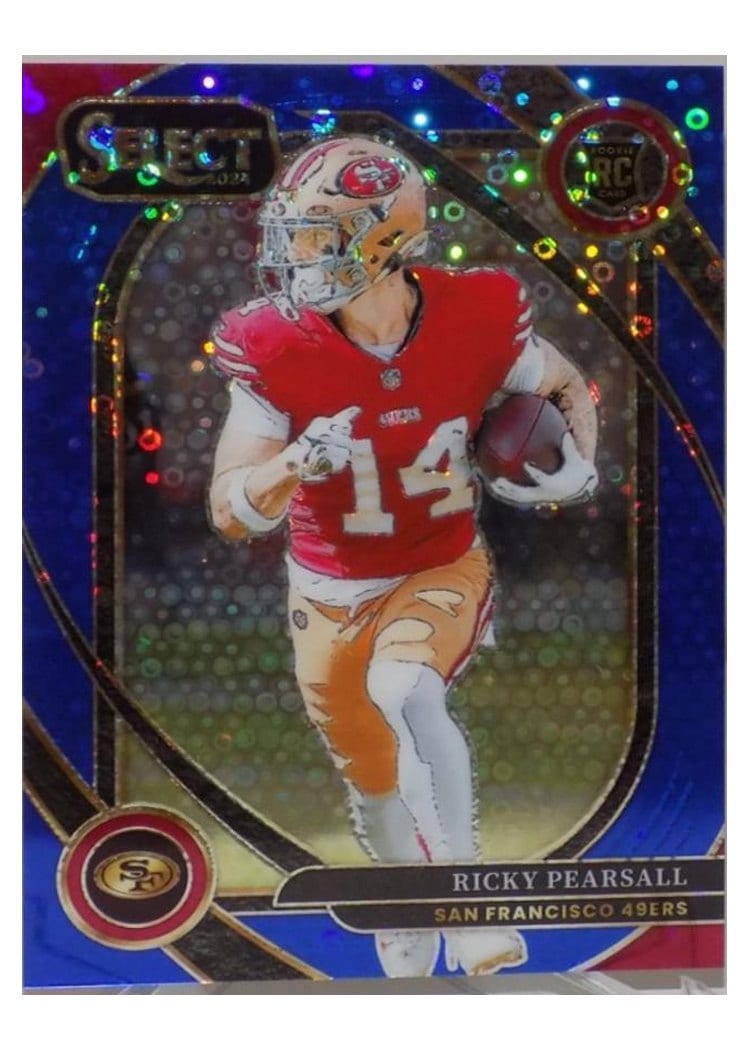 2024 Panini Select Base Set Ricky Pearsall Blue Disco Prizm #285 card