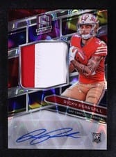 2024 Panini Spectra Rookie Patch Autographs Ricky Pearsall #209 card