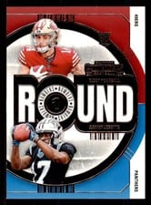 2024 Panini Contenders Round Numbers Ricky Pearsall / Xavier Legette #8 card