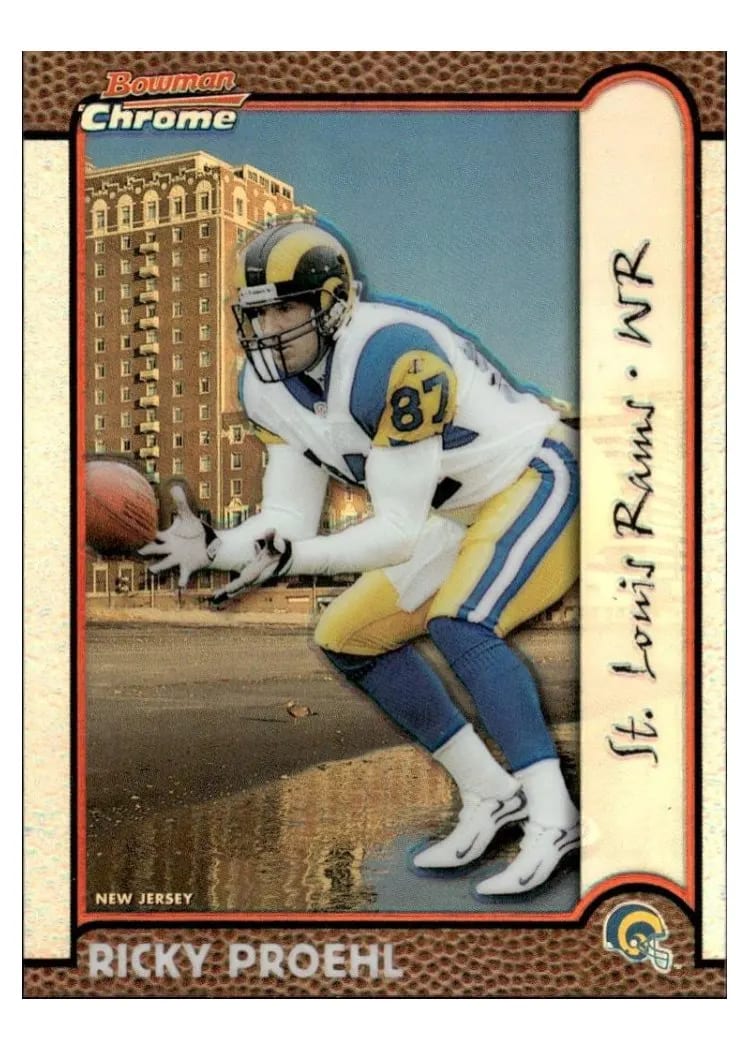 1999 Bowman Chrome Ricky Proehl #88 card
