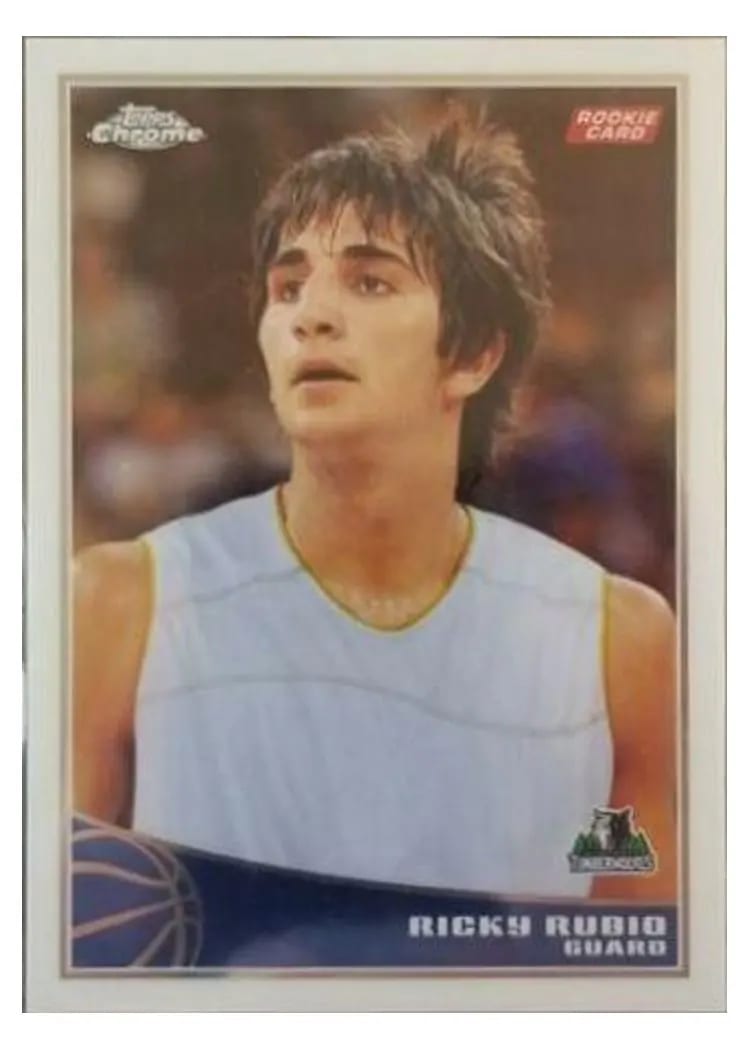 2009 Topps Chrome Ricky Rubio #97 card