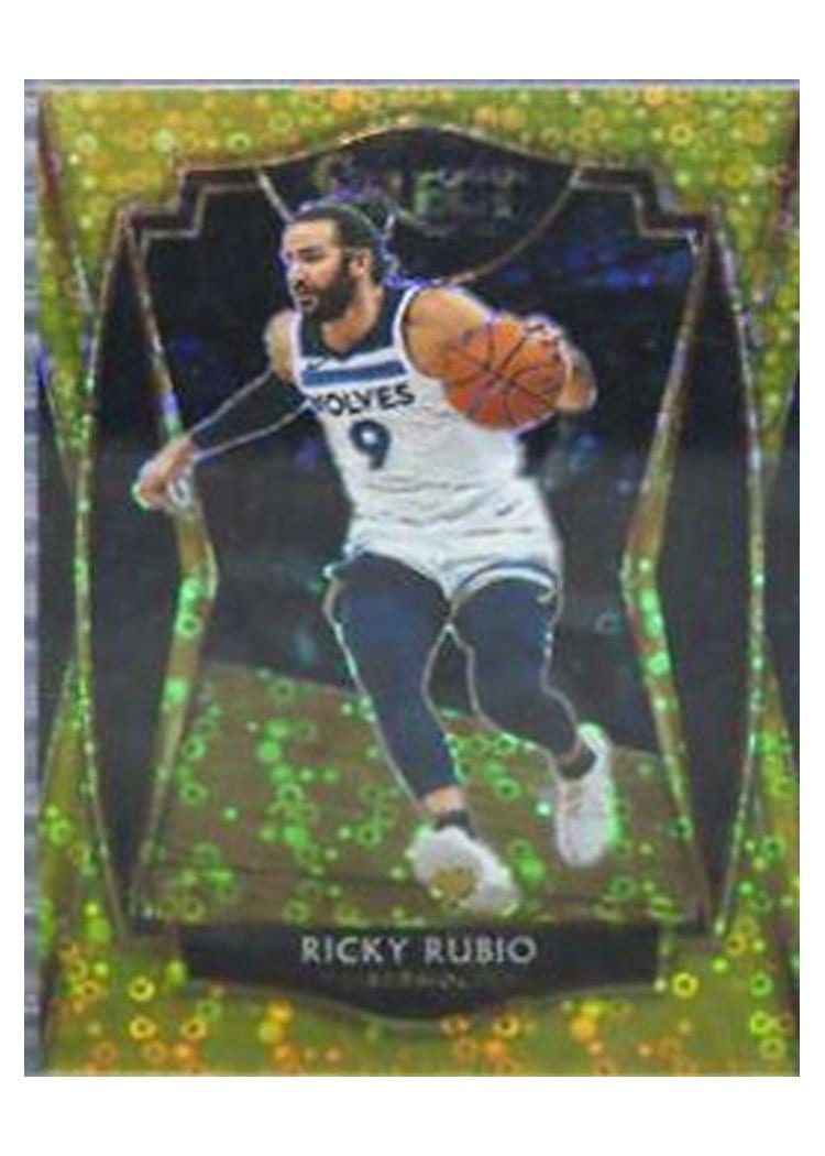 2020-21 Panini Select Base Set Ricky Rubio Gold Disco Prizm #133 card