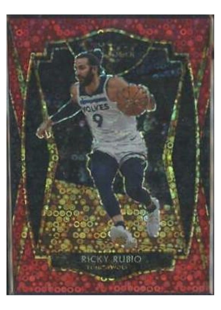 2020-21 Panini Select Base Set Ricky Rubio Red Disco Prizm #133 card