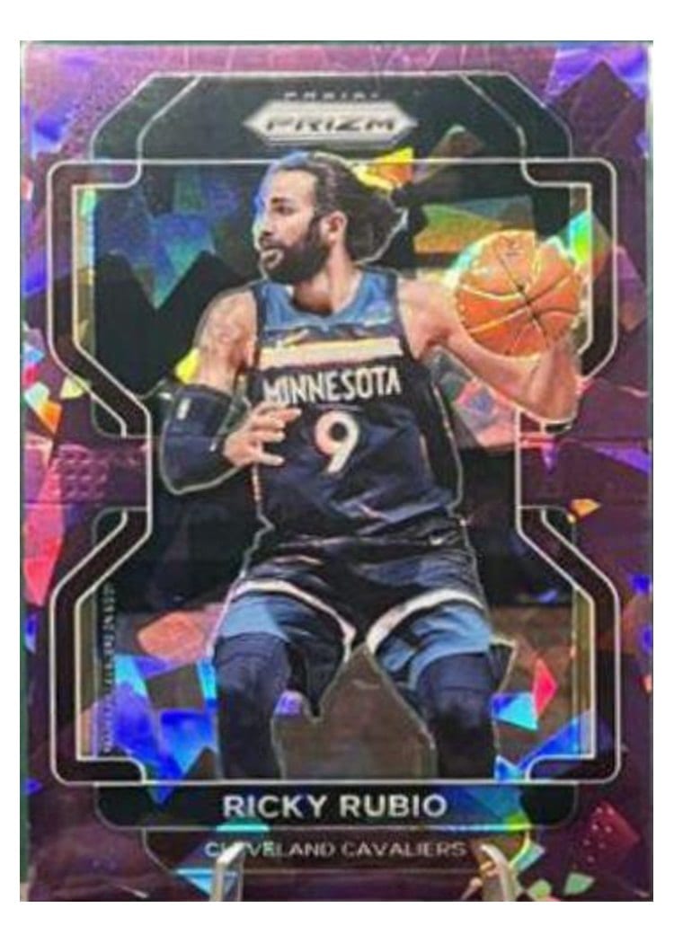 2021-22 Panini Prizm Base Set Ricky Rubio Purple Ice Prizm #96 card