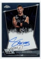2026 Topps Chrome WWE NXT Autographs Ricky Saints #NXT-RIC card