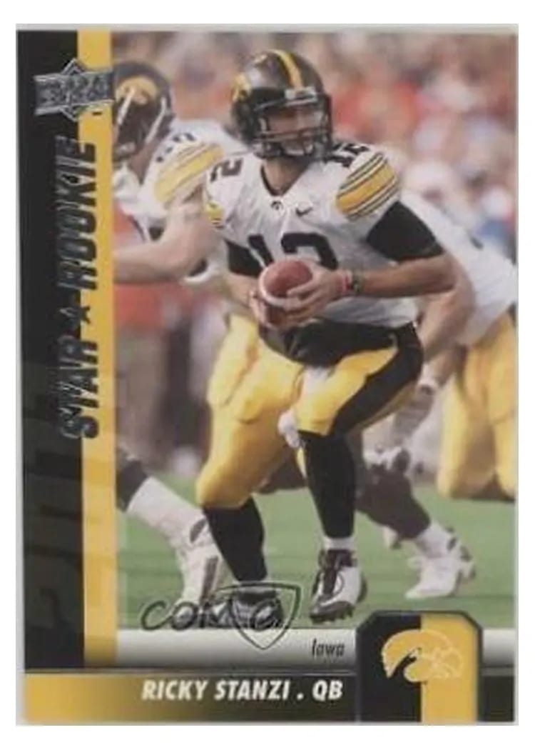 2011 Upper Deck Ricky Stanzi #112 card