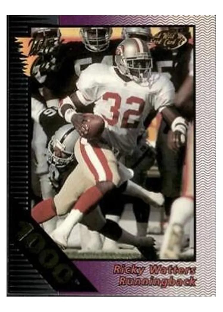 1992 Wild Card Field Force Ricky Watters #6 card