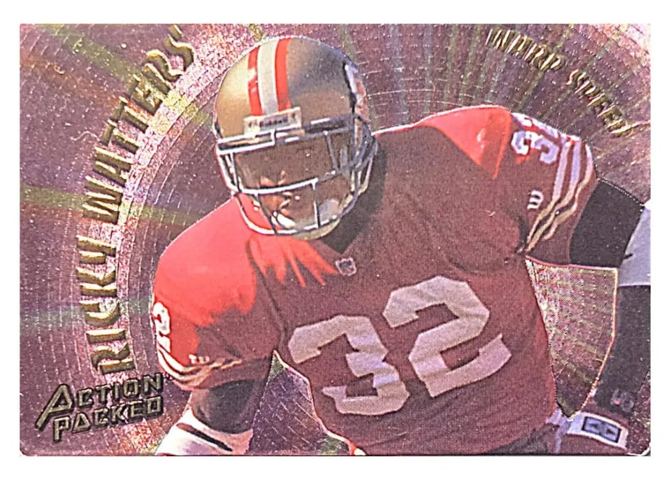 1994 Action Packed Warp Speed Ricky Watters #WS6 card