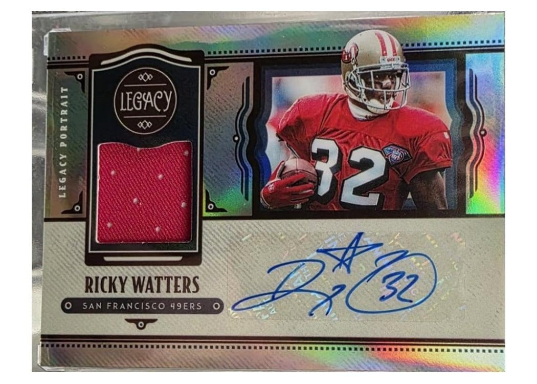 2021 Panini Legacy Legacy Patch Autographs Ricky Watters #LPA-RW card