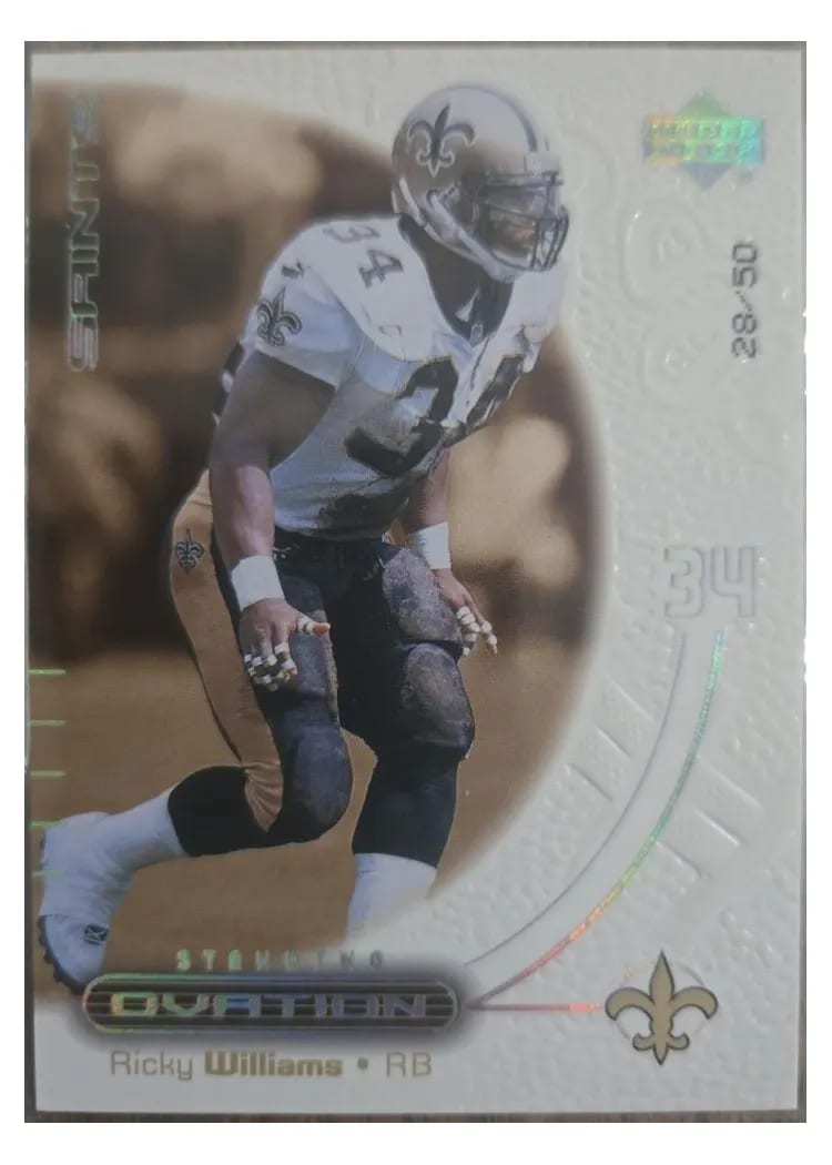 2000 Upper Deck Ovation Ricky Williams Standing Ovation #35 card