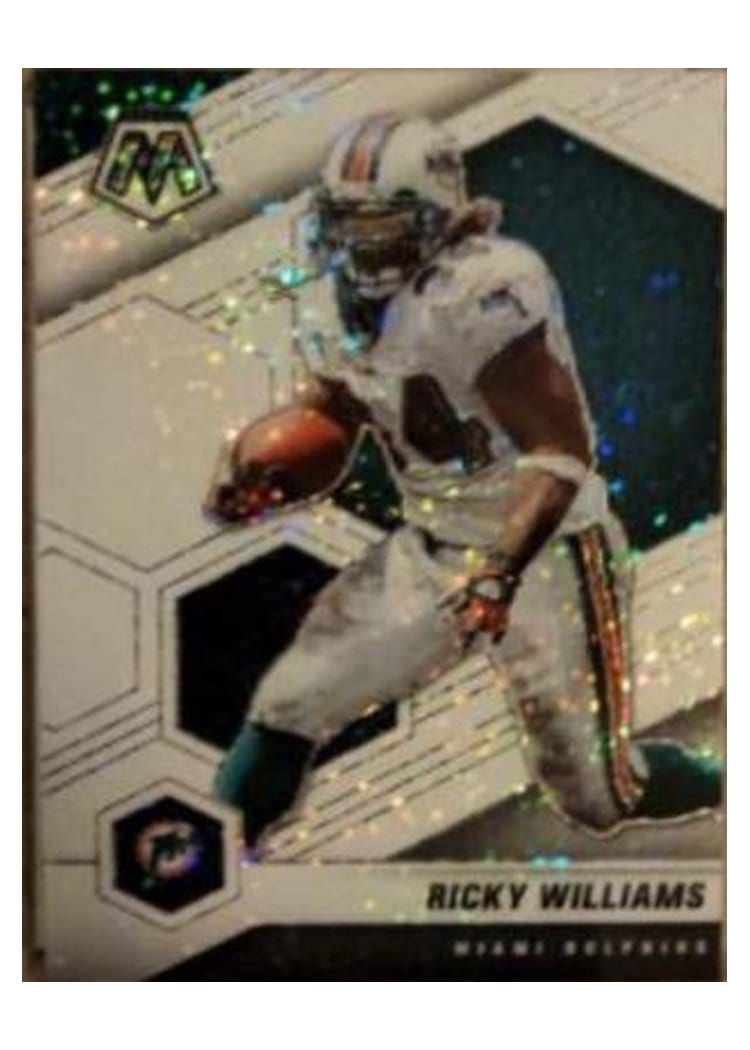 2021 Panini Mosaic Base Set Ricky Williams White Sparkle #124 card
