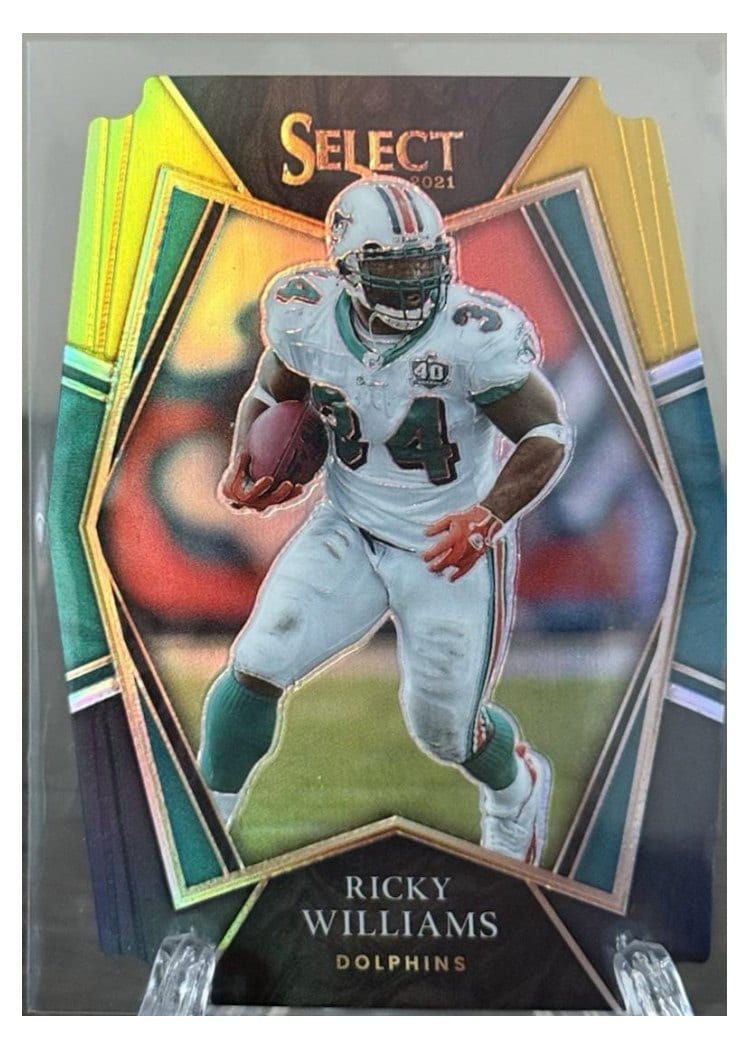 2021 Panini Select Base Set Ricky Williams Black #136 card