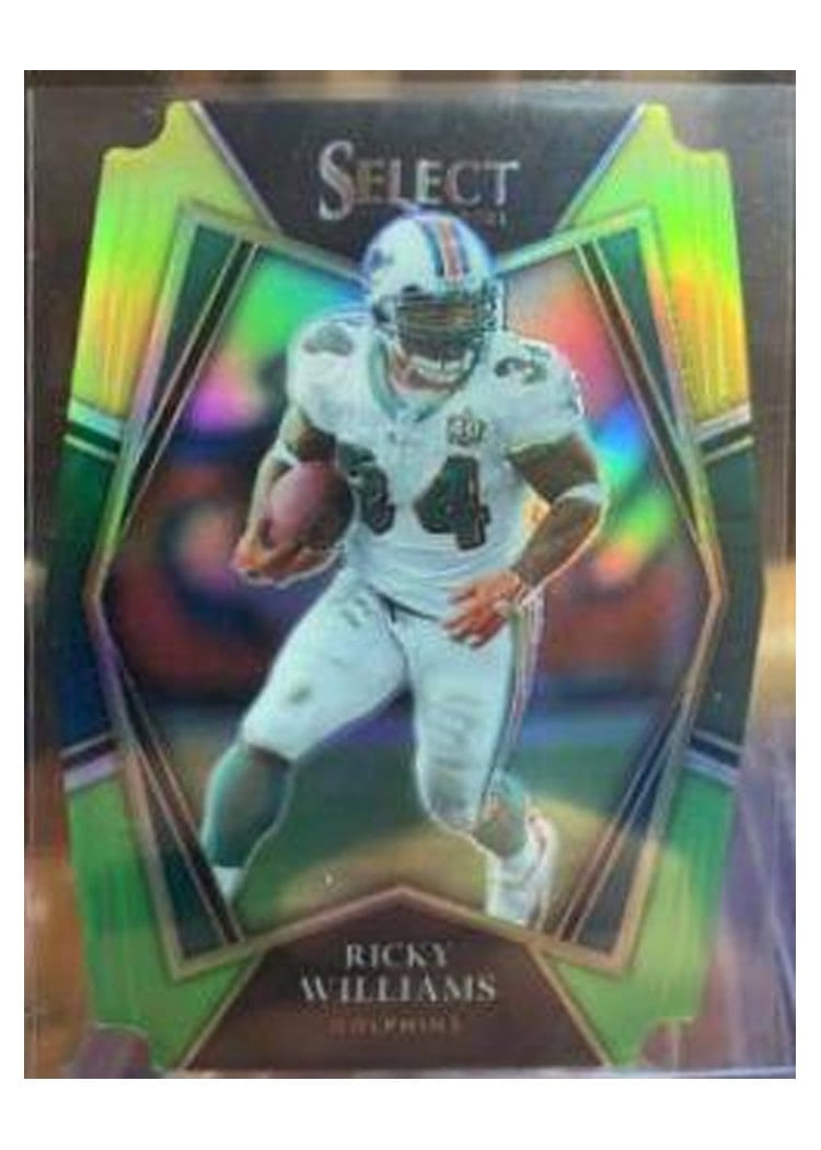 2021 Panini Select Base Set Ricky Williams Green #136 card