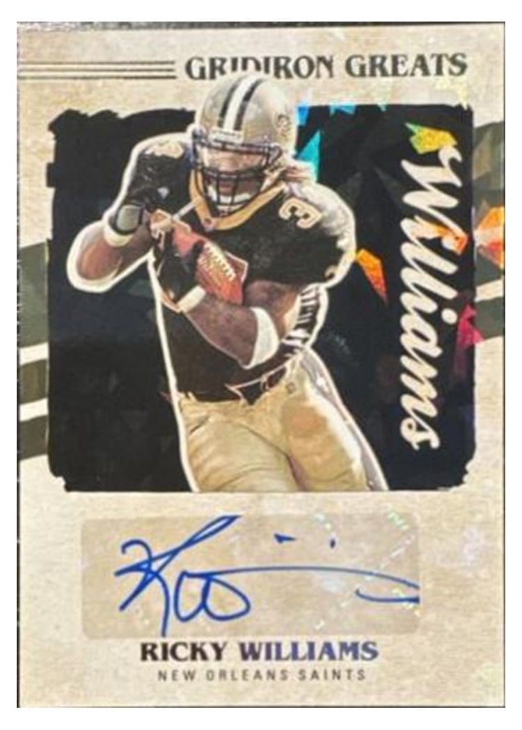 2024 Panini Mosaic Gridiron Greats Ricky Williams #GG25 card
