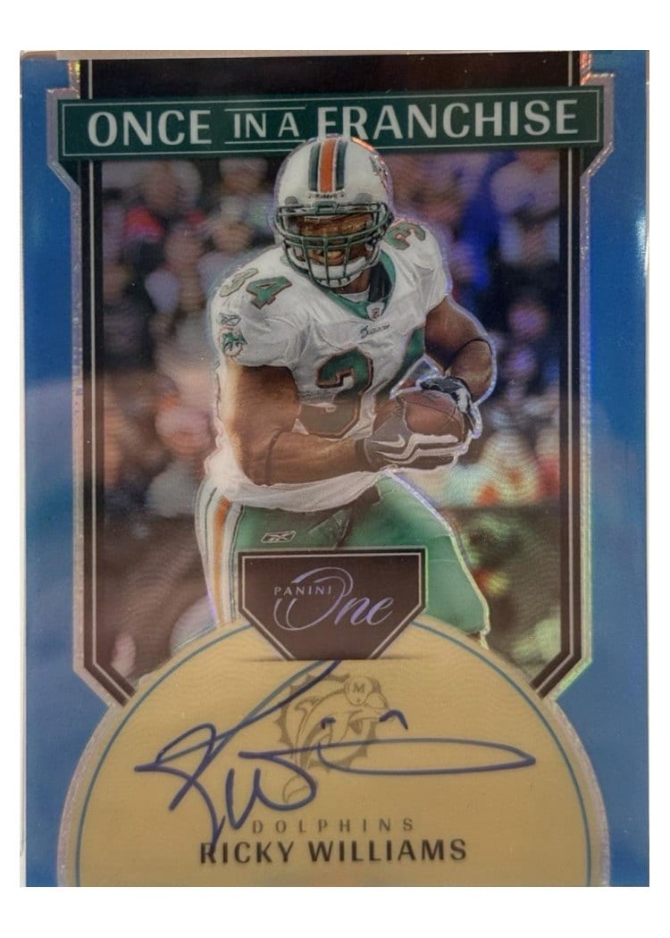 2024 Panini One Once in a Franchise Autographs Ricky Williams #344 card