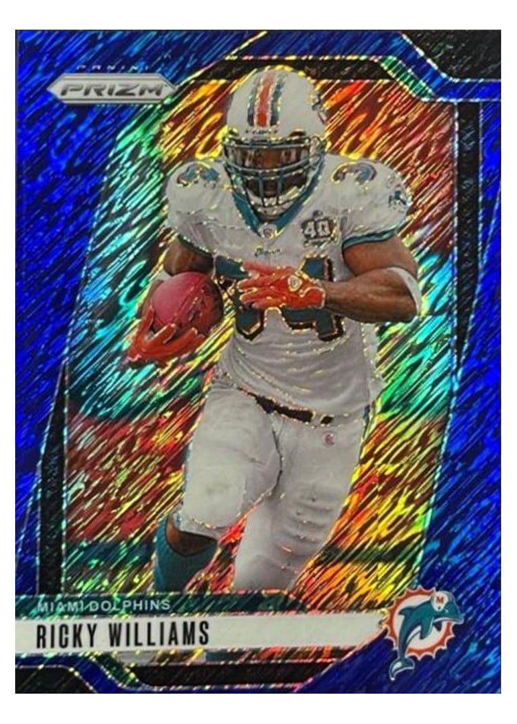 2024 Panini Prizm Base Set Ricky Williams Blue Shimmer #183 card
