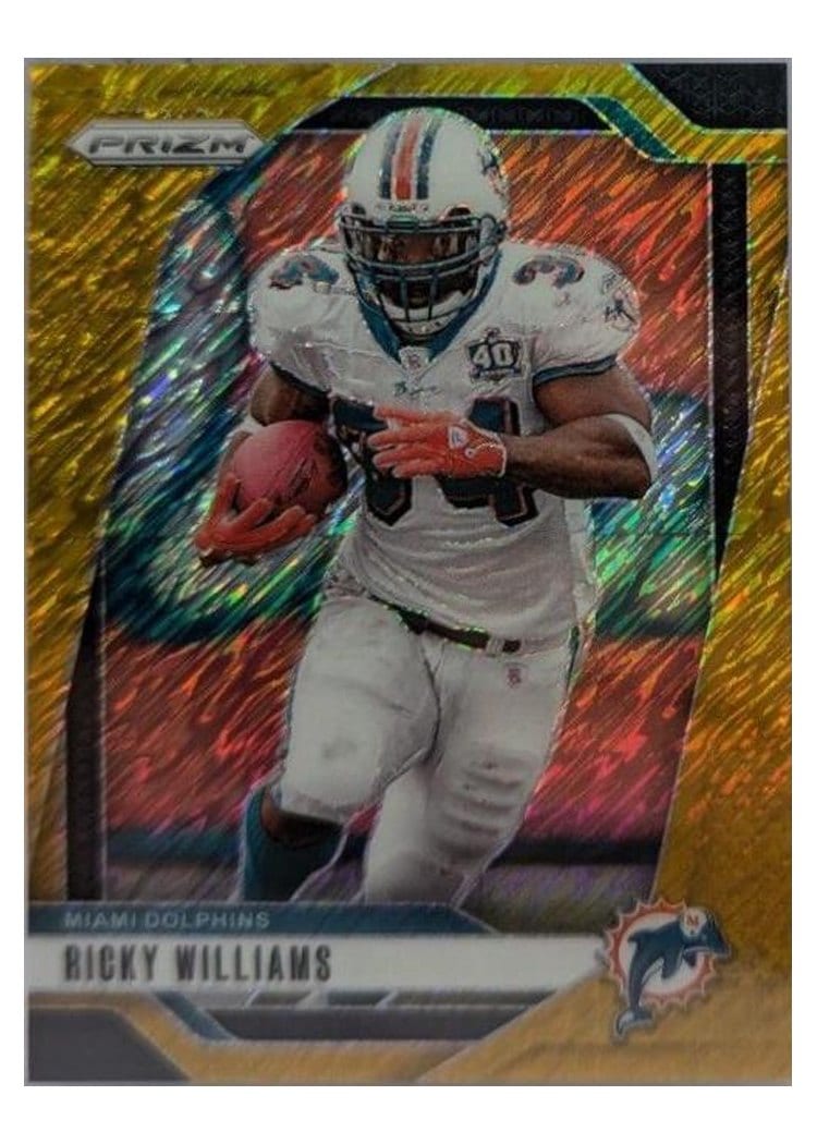 2024 Panini Prizm Base Set Ricky Williams Gold Shimmer #183 card